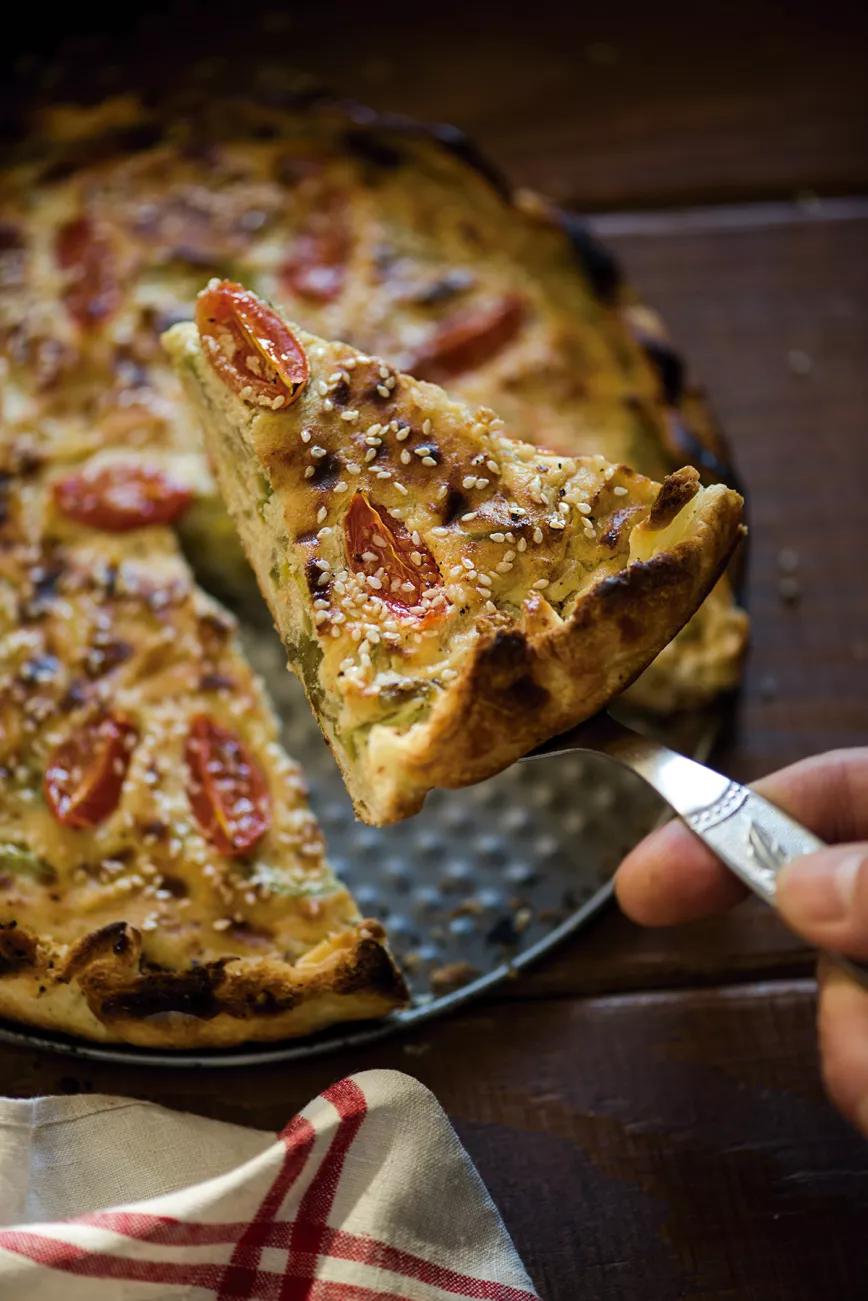 Quiche de tofu y verduras con Lord Kush Early Version 