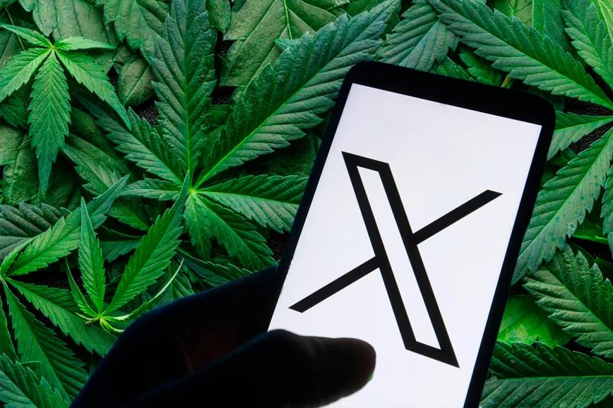 X (Twitter) planea ampliar los anuncios de cannabis 