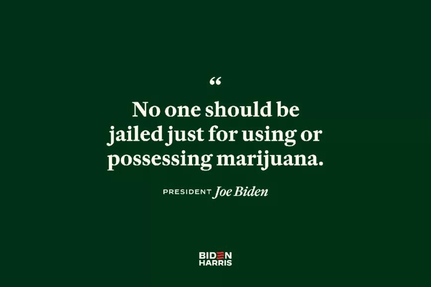 Joe Biden publicó en X su apoyo a la legalización del cannabis a las 4:20 del pasado 4/20