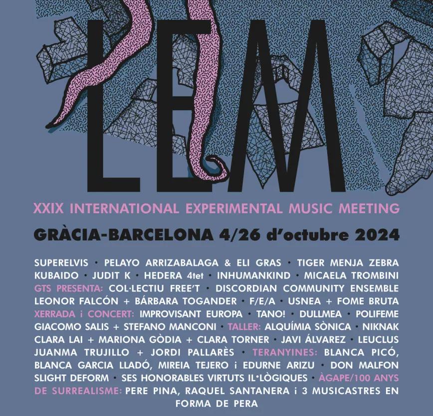 El LEM 2024 llenará el mes de octubre de música experimental con una treintena de actividades