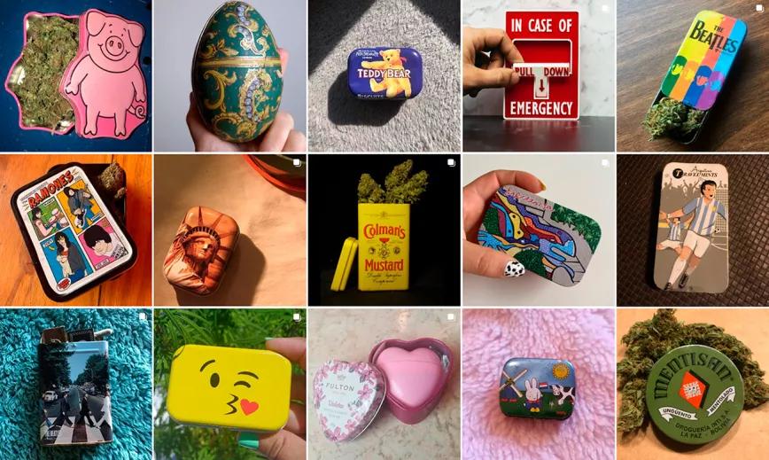 Cajitas de faso: el Instagram argentino que recopila los más llamativos recipientes para guardar cannabis