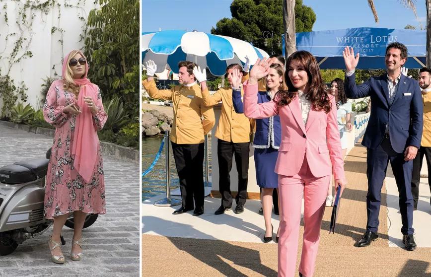 En la segunda temporada, el hotel de la cadena turística White Lotus estaba situado en Taormina (Sicilia).