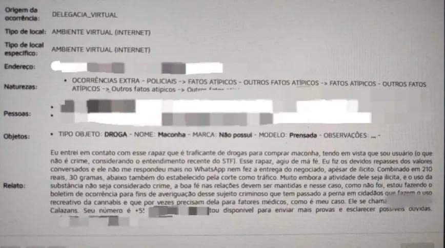 En Brasil, un usuario de cannabis denunció a un traficante por estafa