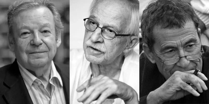 Luis Racionero, Antonio Escohotado y Fernando Sánchez Dragó.