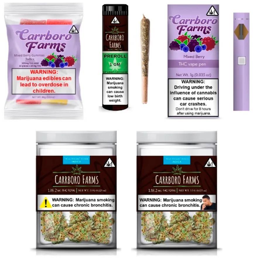 Nuevas advertencias y paquetes de cannabis creados por el equipo del estudio