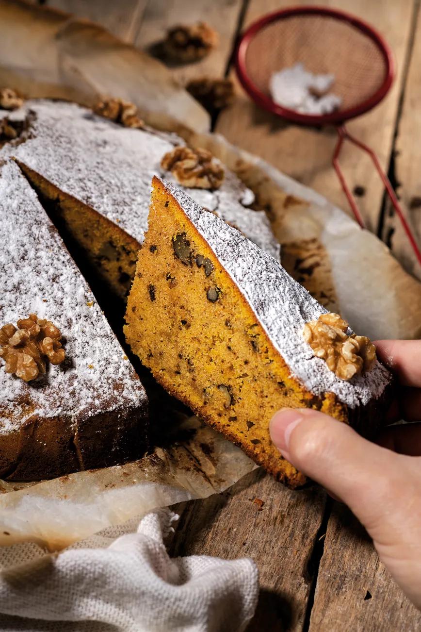 Bizcocho especiado de calabaza y nueces con Jack Auto 