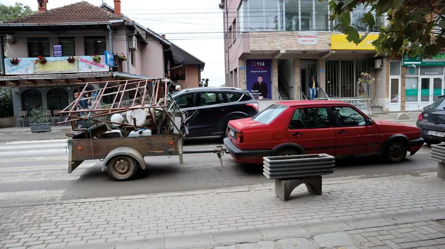 Estampa de la vida en Pristina.  