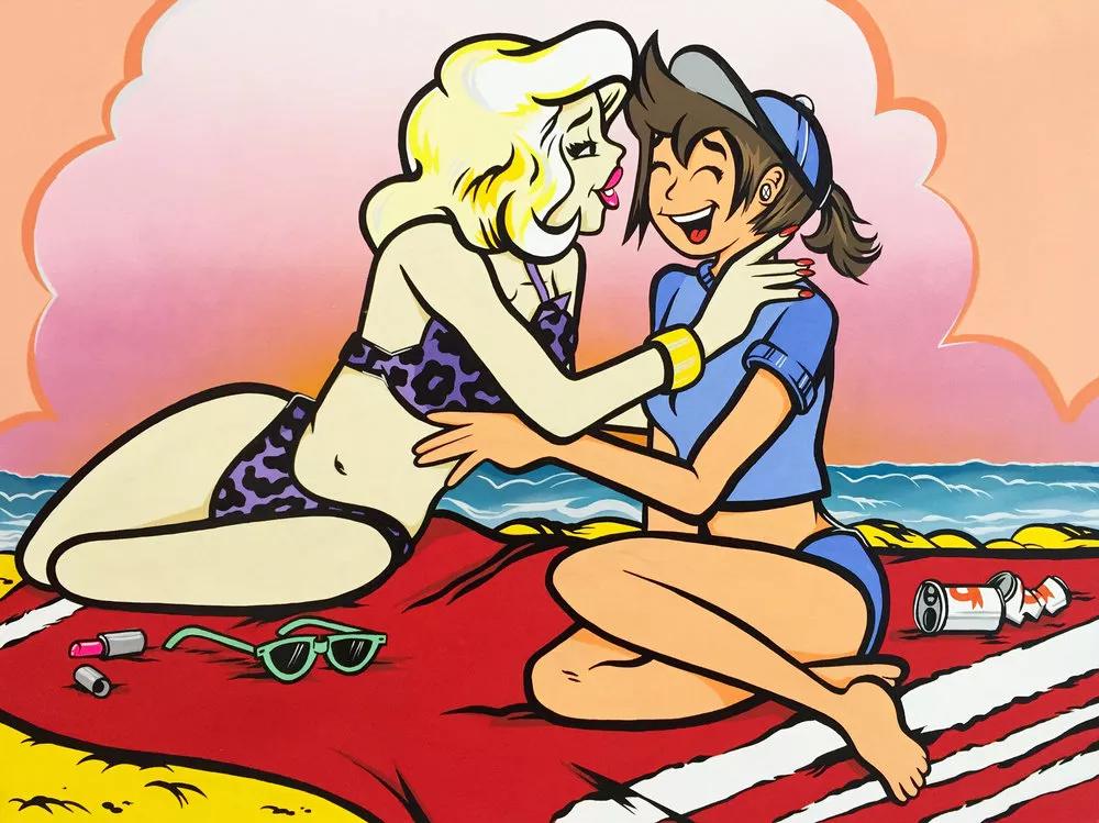 Se puede comprar maría y ver la exposición la artista Nina Palomba