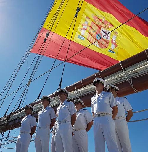 Cadetes del buque-escuela Sebastian Elcano