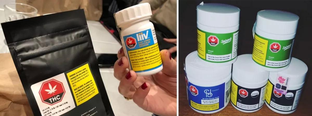 Desechos plásticos del cannabis