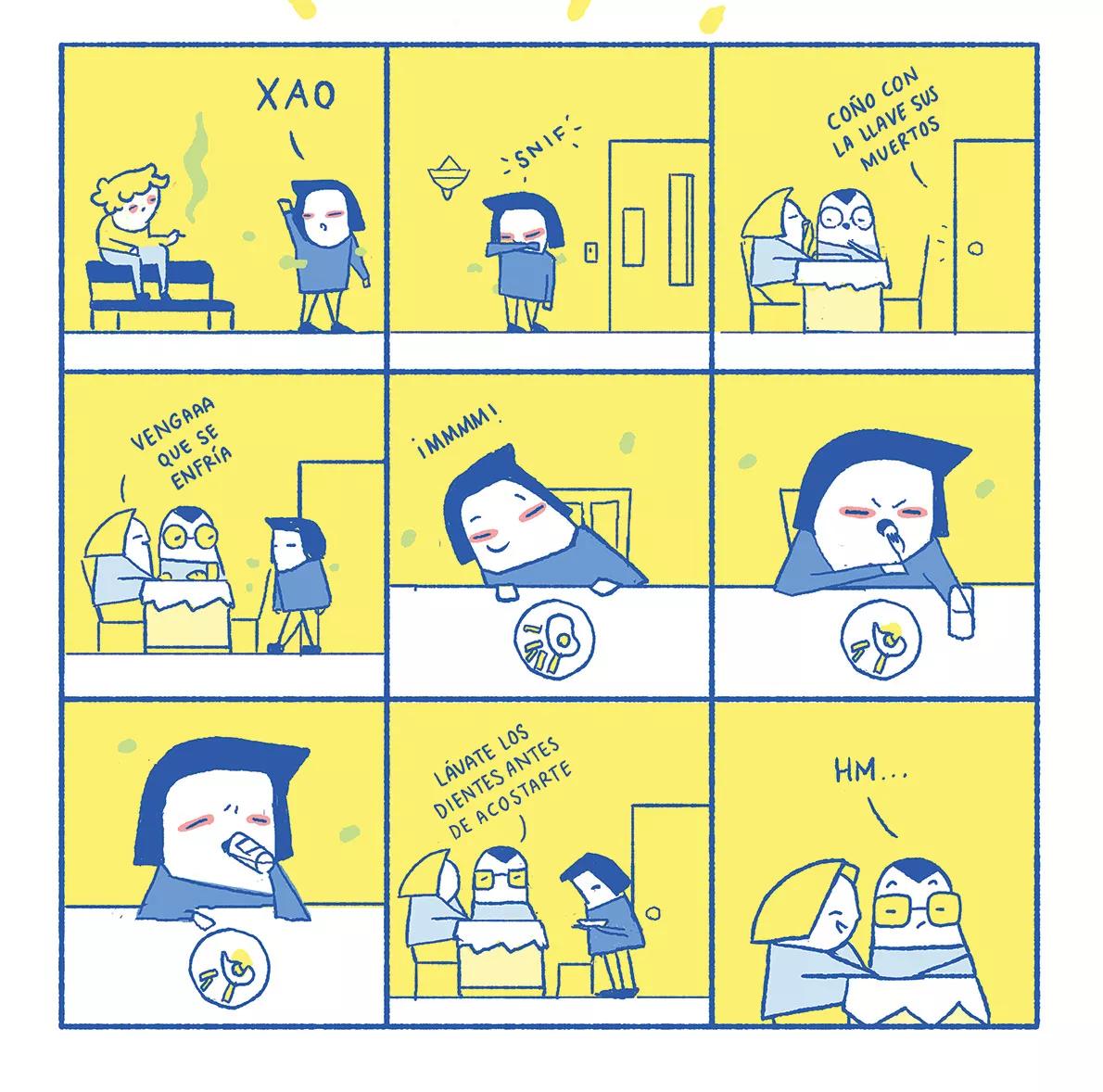 Cómic Porros, padres e hijos