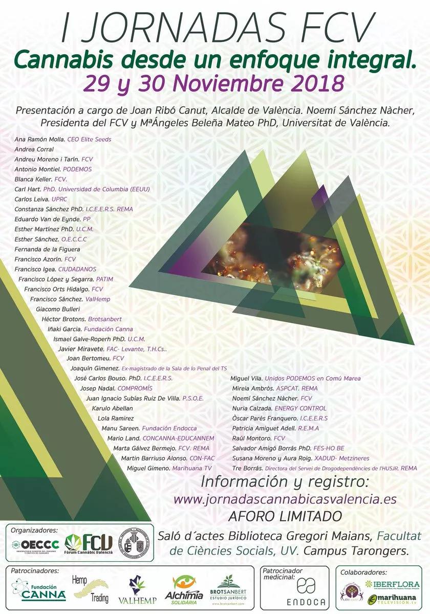 Jornadas en la Universidad de Valencia “Cannabis desde un enfoque integral”