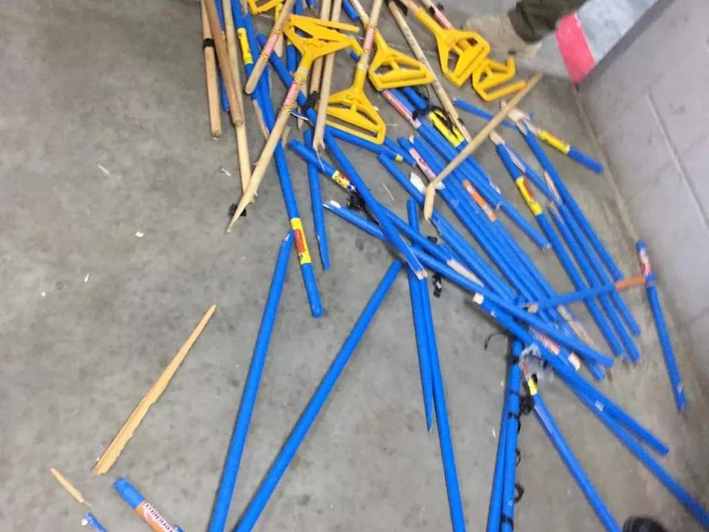 Intentaron meter marihuana en un presidio de Honduras usando escobas para esconder el cannabis