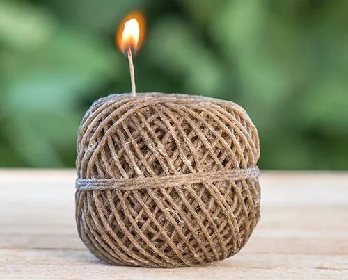 Mecha de cáñamo: ¿mejor manera de encender?