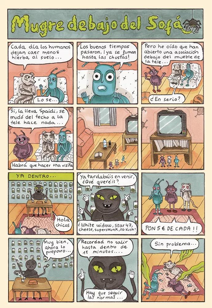 Mugre debajo del sofá