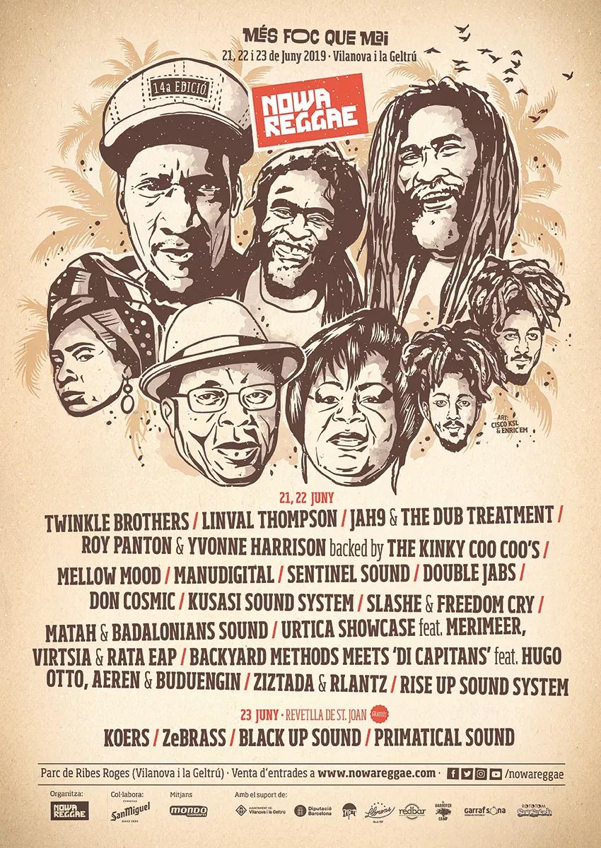 El veterano festival Nowa Reggae llega con su 14 edición a Barcelona para traernos buenos humos.