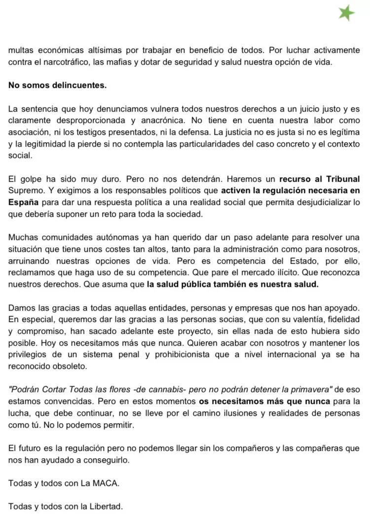 Condenan a la junta directiva de La Maca a un total de 31 años de prisión