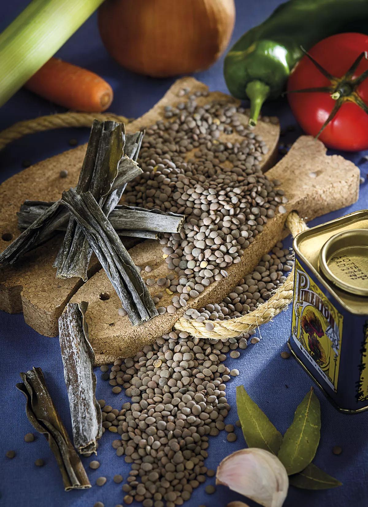 Lentejas viajeras... de mar y tierra