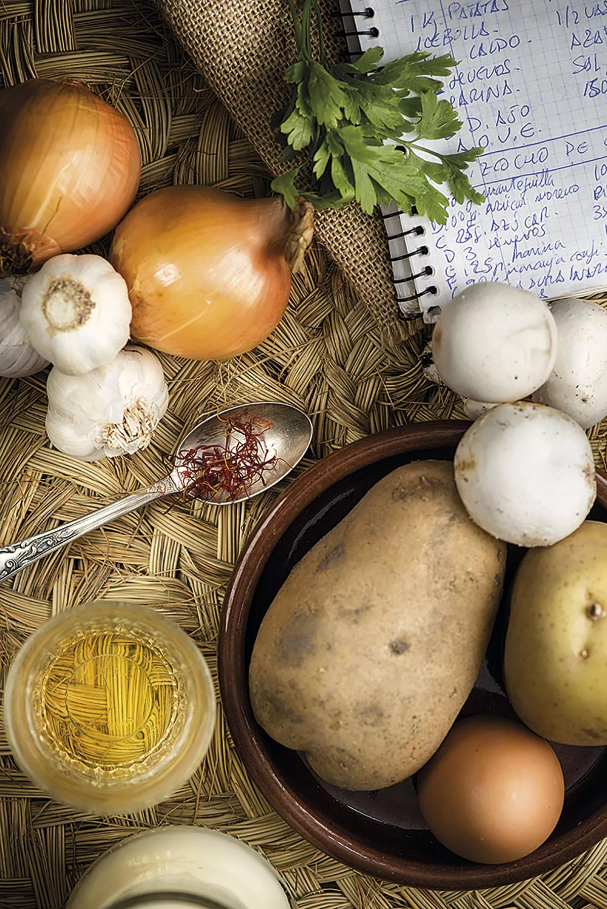 Patatas a la importancia con champis y Kraken