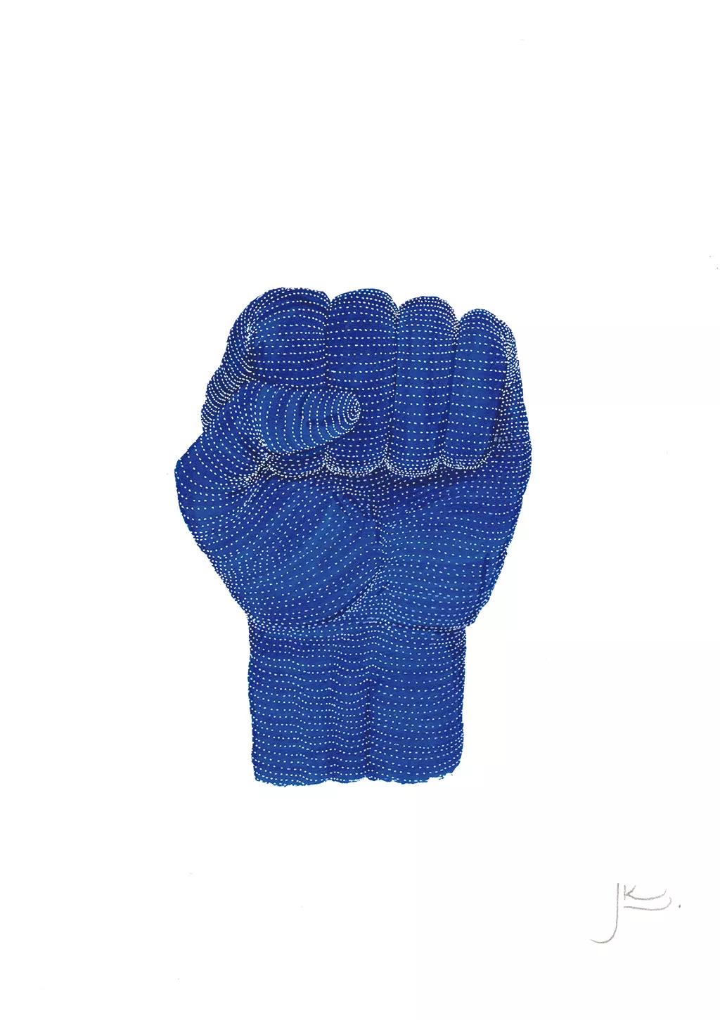 Revolución mística, tinta sobre papel, 21x29 cm, 2017