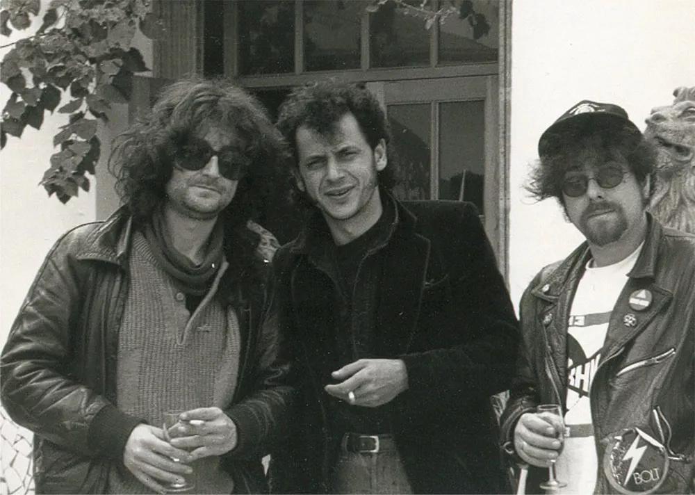 Víctor Nubla, Pascal Comelade y Anton Ignorant en los años ochenta.