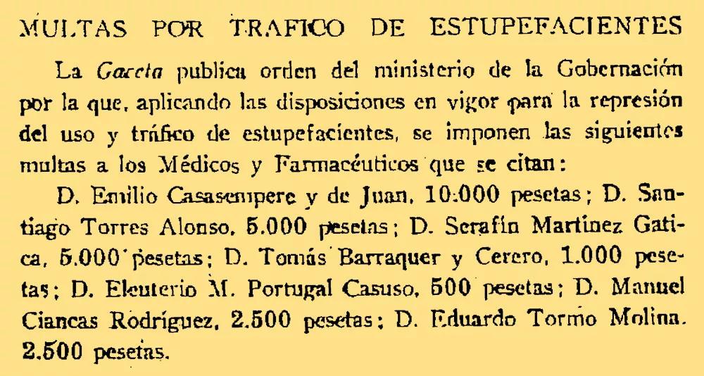 El Dr. Casasempere nuevamente sancionado, según El Monitor Sanitario.