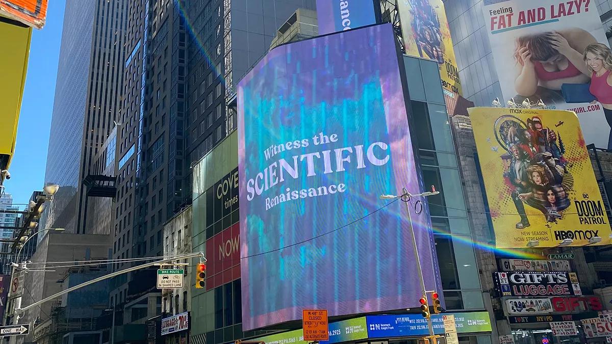 Los psicodélicos llegan a las pantallas de Times Square