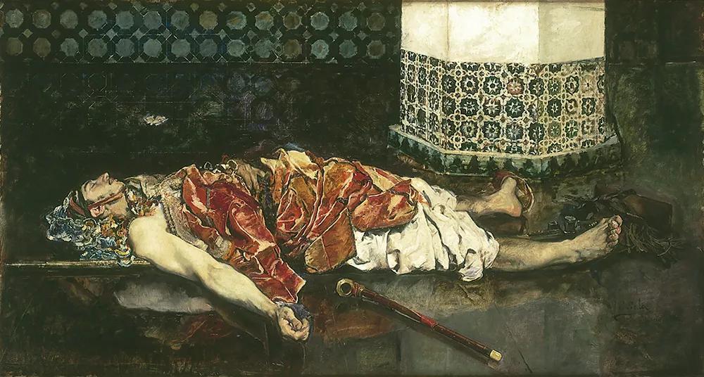 Fumador de kif (1876), de Emili Sala, Museo de Bellas Artes Gravina, Alicante