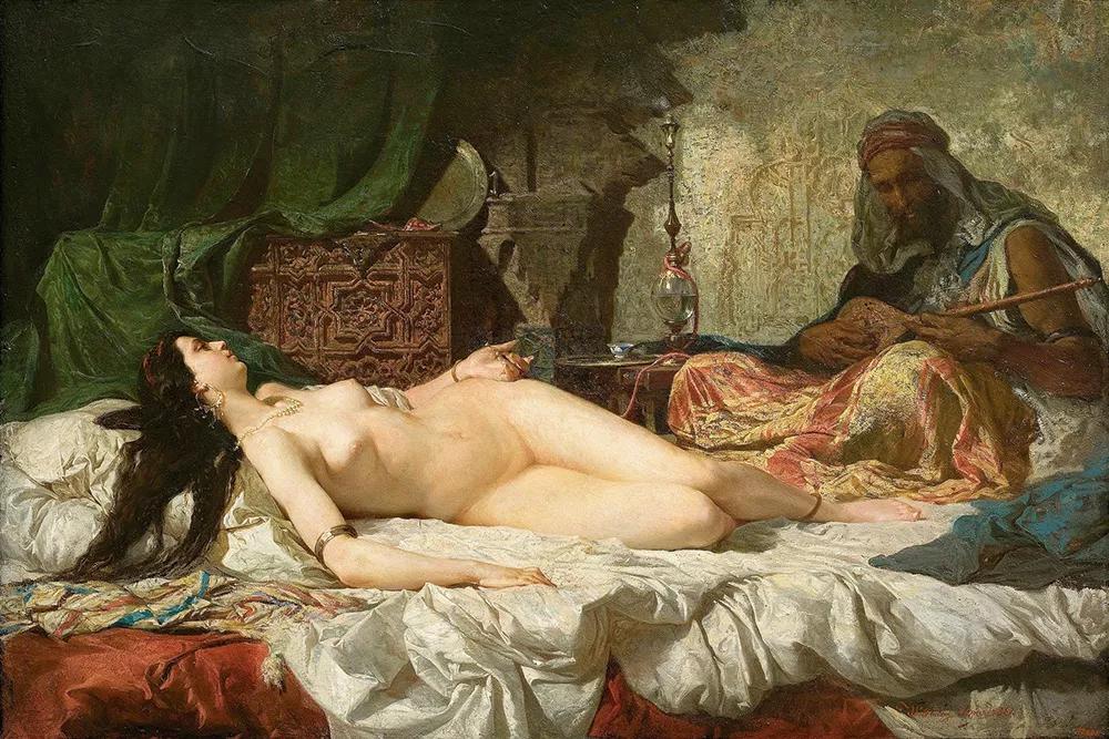 Odalisca (1861), de Marià Fortuny, Museu Nacional d’Art de Catalunya, Barcelona