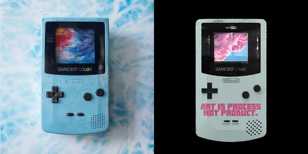 Sea Game Boy y Zef Game Boy I (2021), esculturas realizadas con pantallas de plastilina de Lydia Garvin.