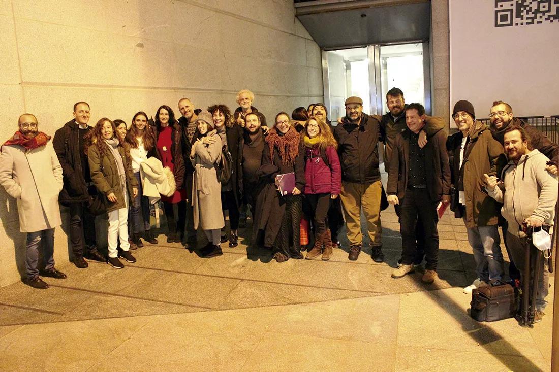 Algunos de los participantes posando al final de la dura jornada.