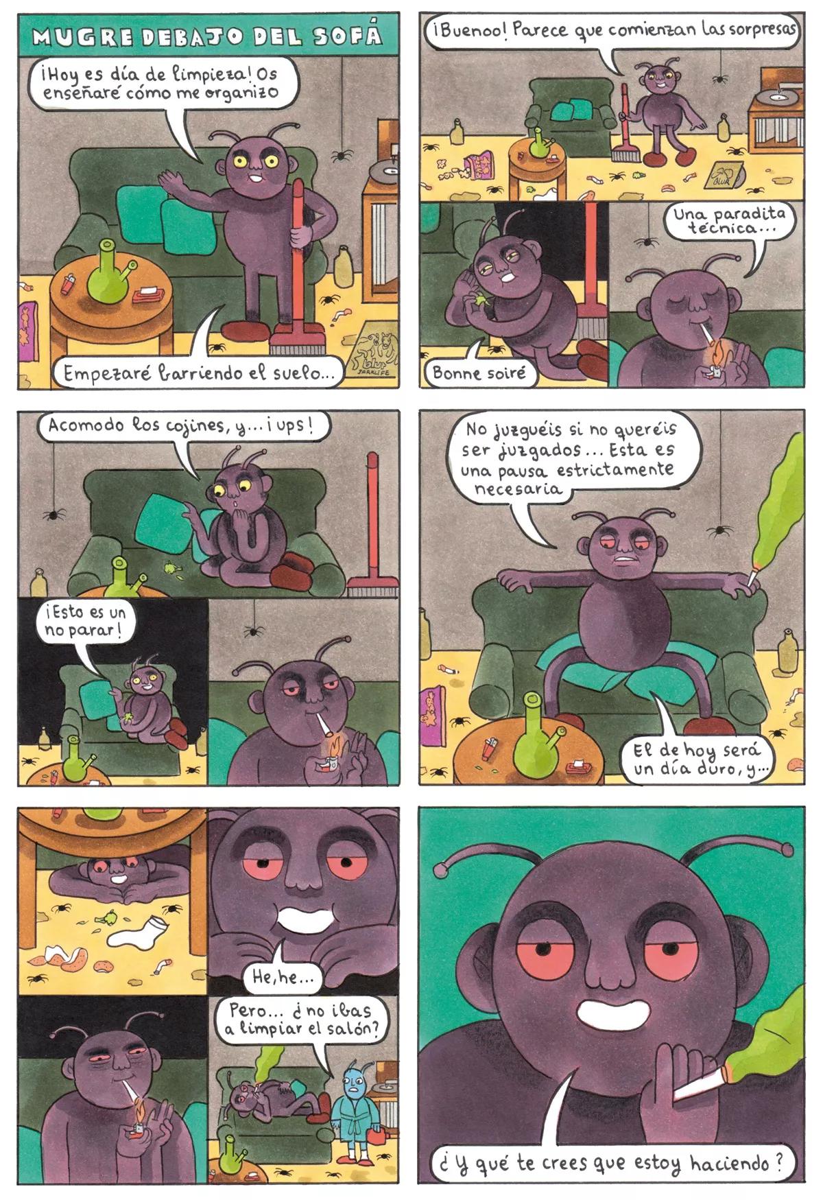 Mugre debajo del sofá (50)