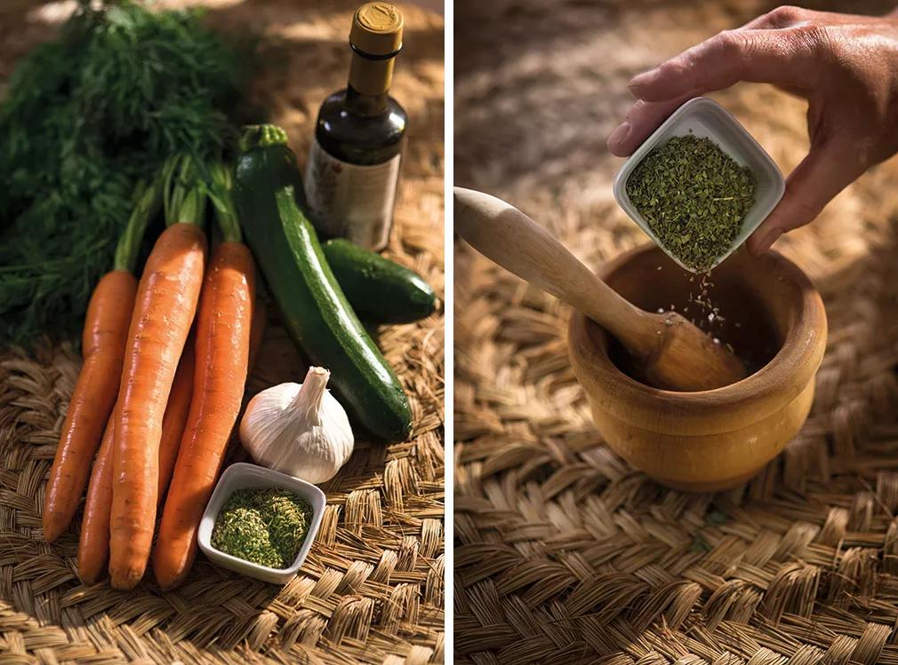 Canna-aliño’ de zanahoria y calabacín con Tutti Gelato