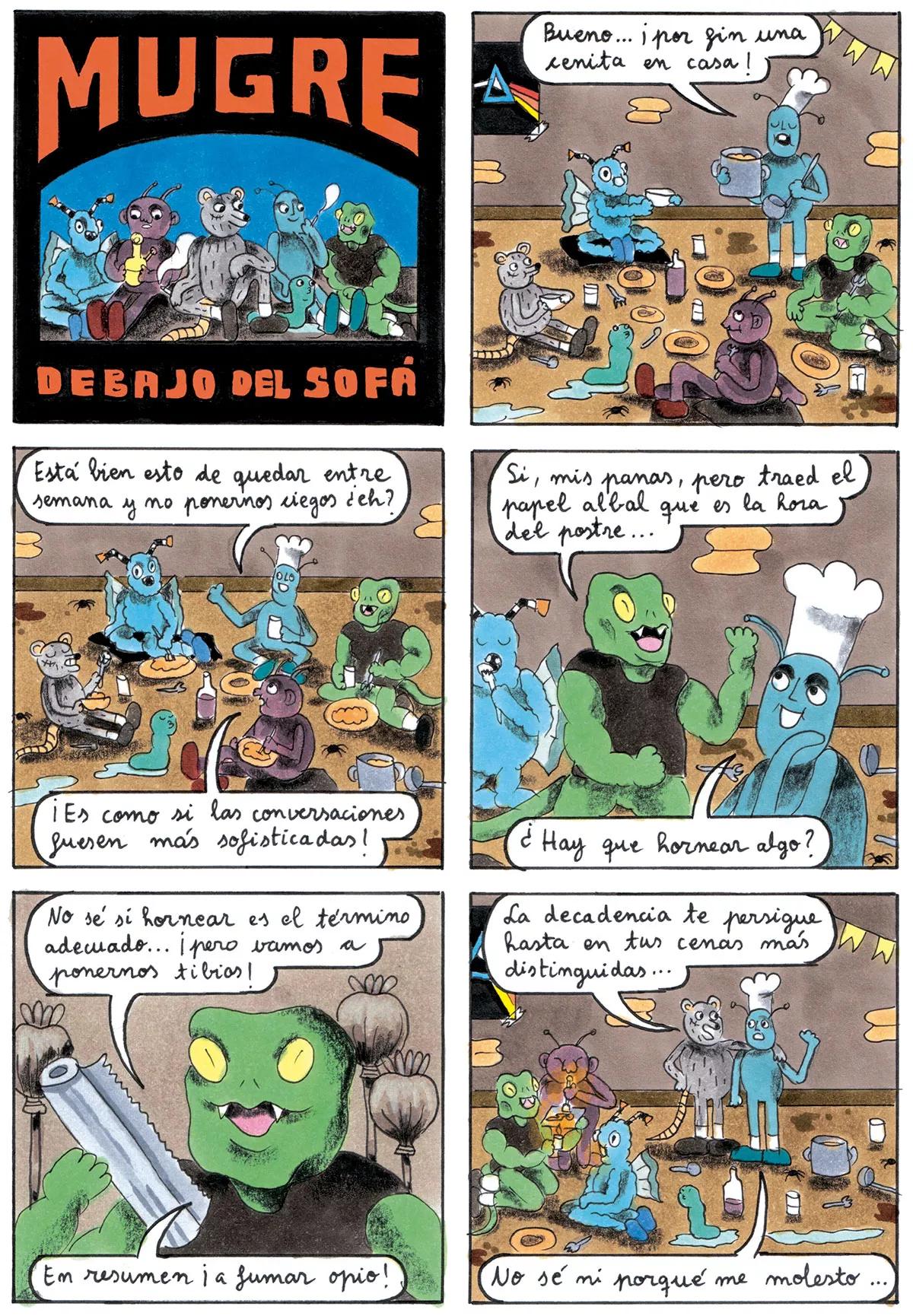 Mugre debajo del sofá 70