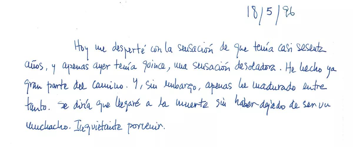 Fragmentos del diario póstumo de Antonio Escohotado