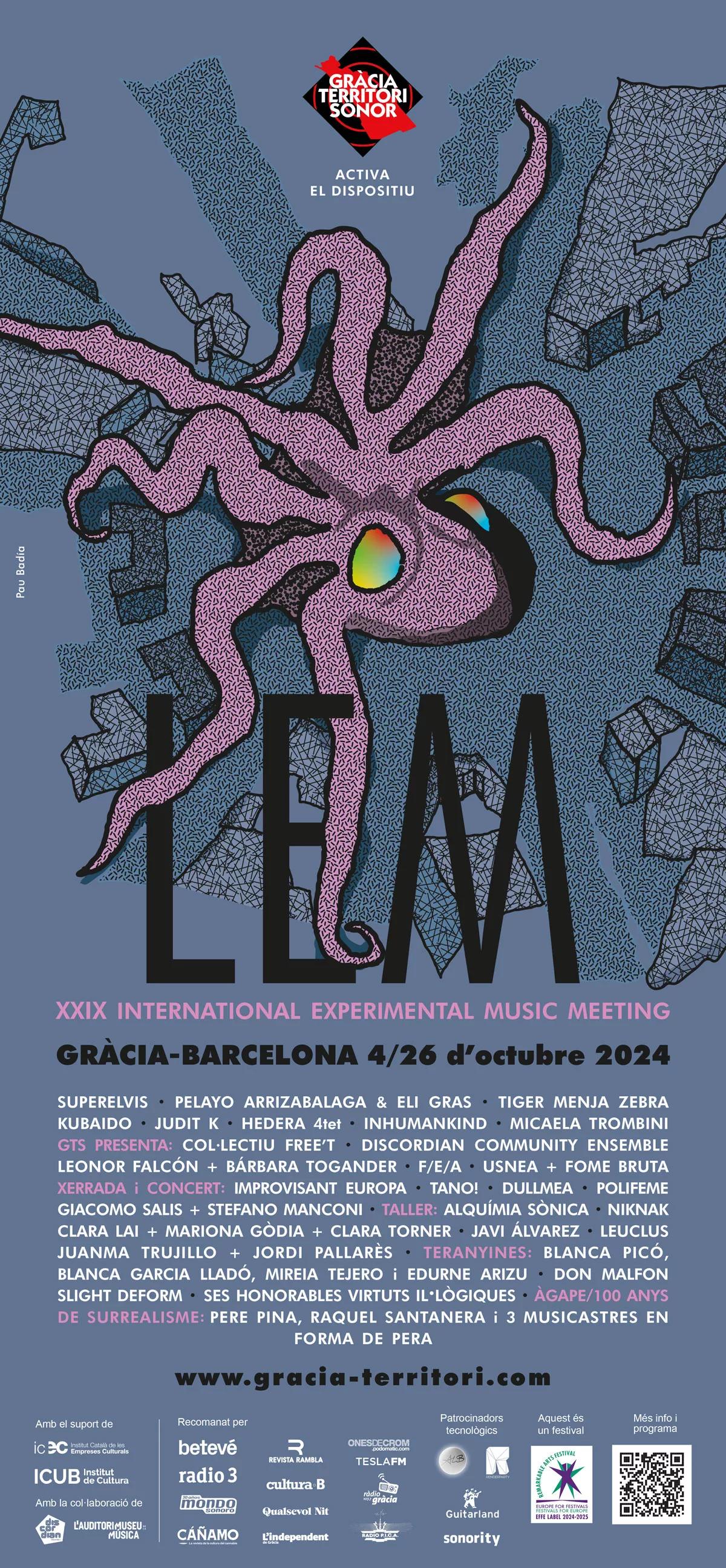 El LEM 2024 llenará el mes de octubre de música experimental con una treintena de actividades
