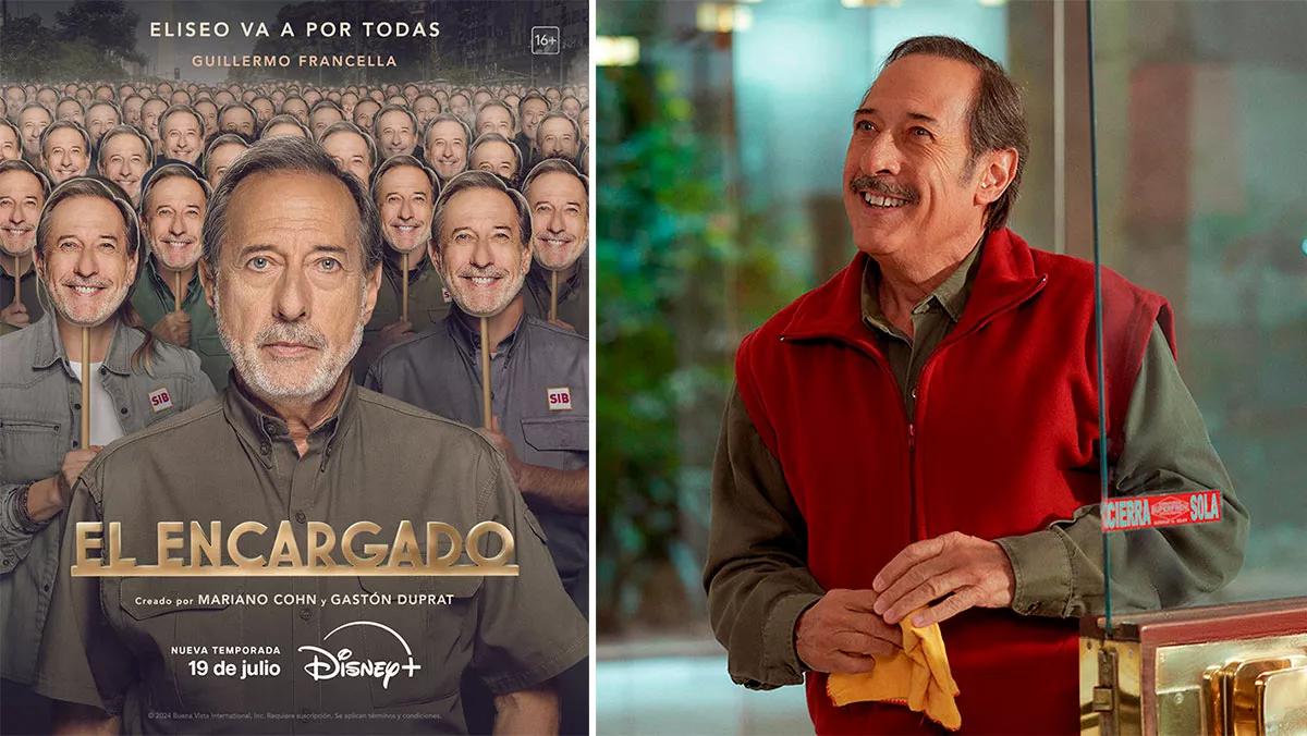 Guillermo Francella encarna al perverso portero de El encargado, la exitosa serie que estrenó el pasado julio su tercera temporada