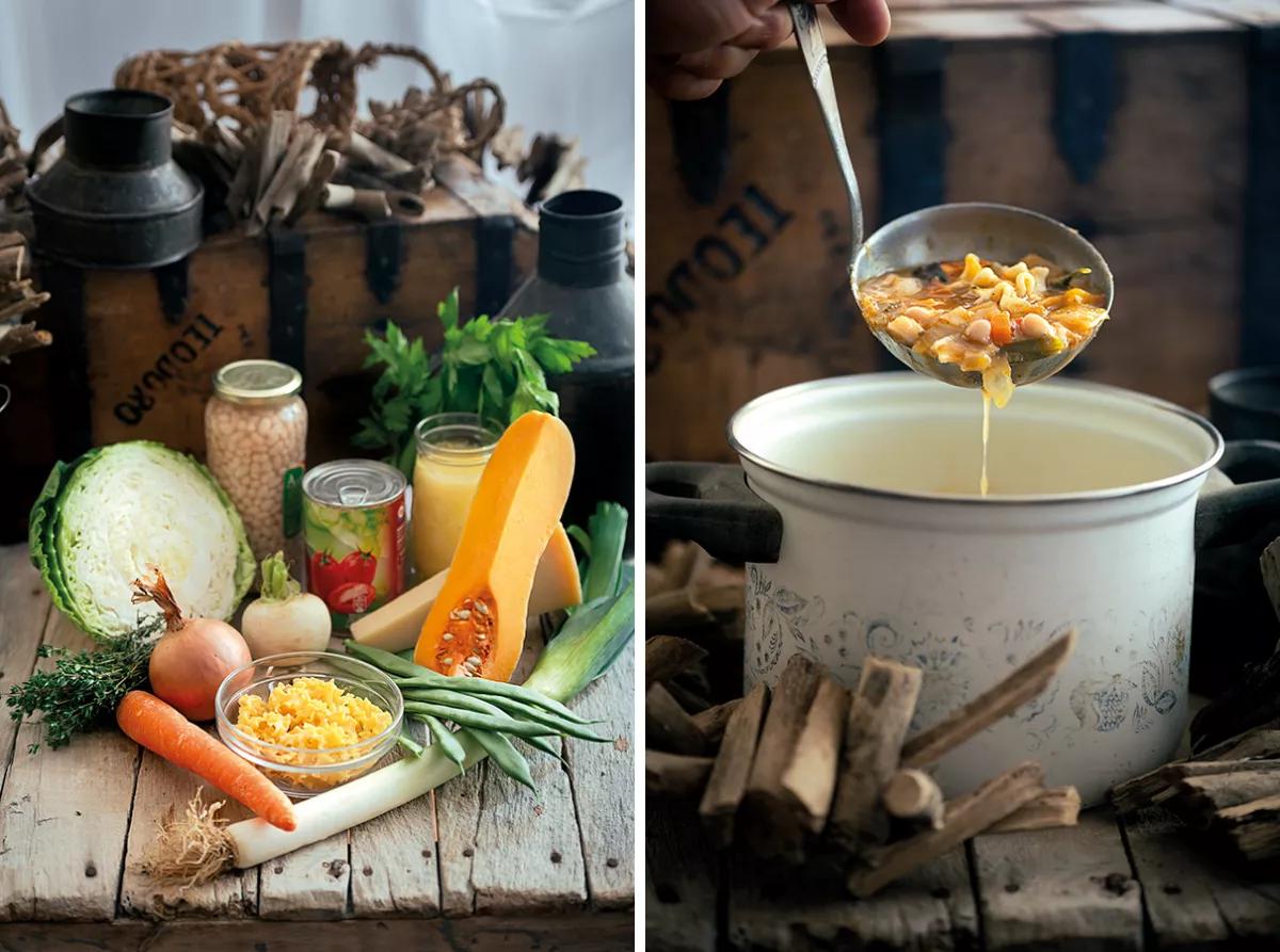 Sopa minestrone con Gary Payton 